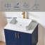 Ensemble de meuble-lavabo simple 30 po bleu moderne