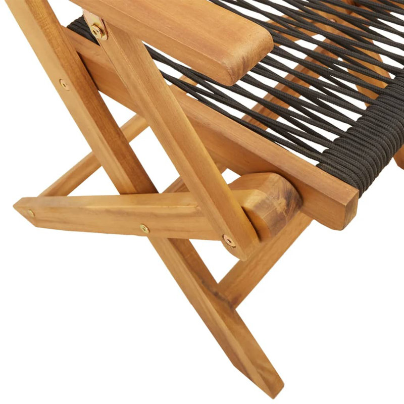 Villejuif Patio Dining Accent Chair, Black