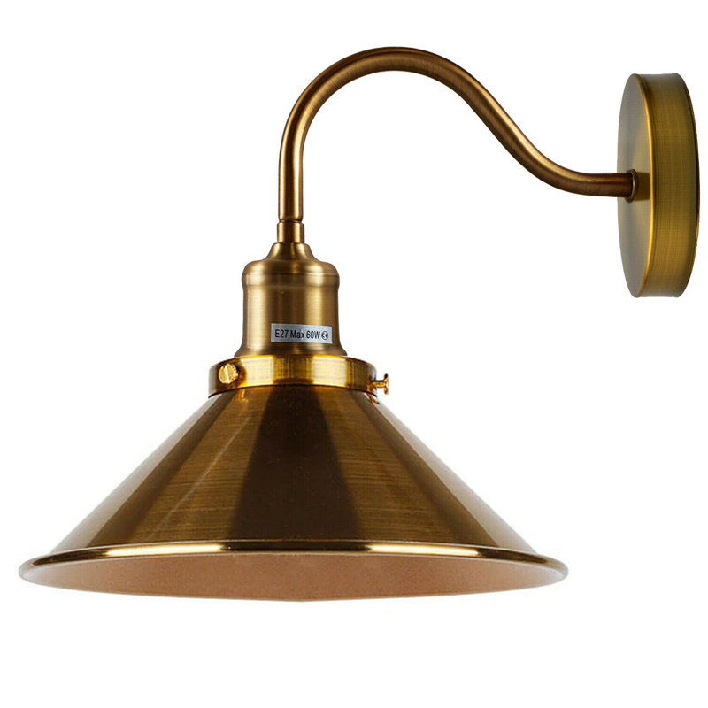 Mcniel Armed Sconce, Yellow Brass