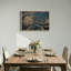 Toile sarcelle et or-307503492