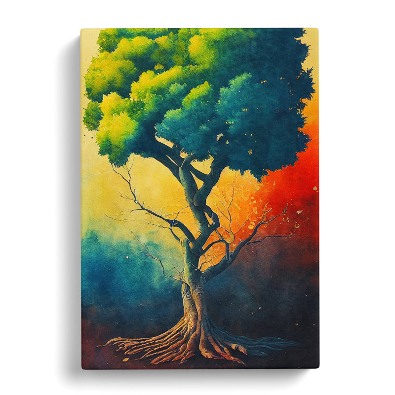 A Painted Tree No.5 - Wrapped Canvas, 50cm H x 35cm W x 3cm D