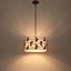 Luminaire suspendu tambour moderne à 4 lumières avec feuille métallique-1108640549
