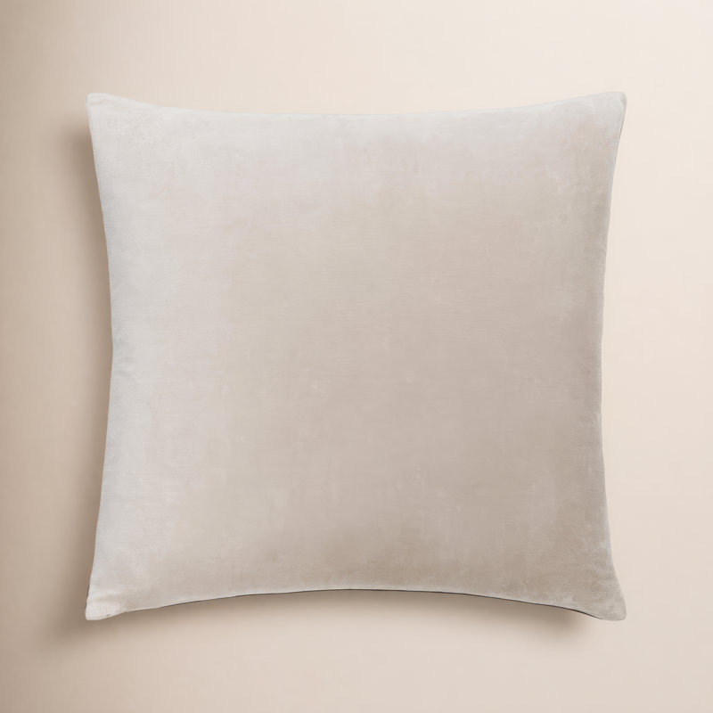 Denny Cotton Pillow Cover, 18" x 18", Down, Black