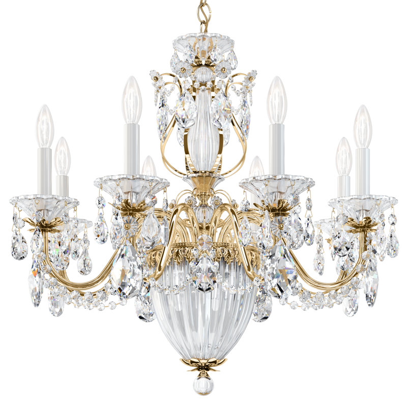Bagatelle 11 - Light Chandelier, Etruscan Gold, Spectra Crystal Clear