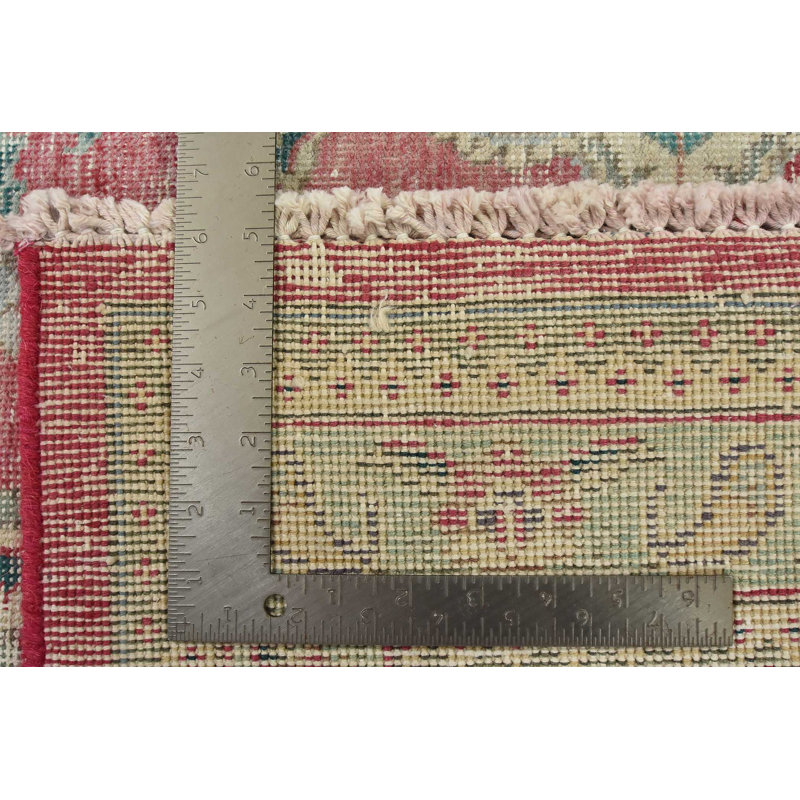 Vintage One-of-a-Kind 10'1'' X 12'11'' 1970s Wool Area Rug in Red