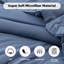 Ensemble d'édredon pour très grand lit bleu ardoise, 3 pièces (1 édredon boho et 2 taies d'oreiller)-130873841-130873842