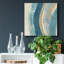 «Made Blue Waves II», reproduction encadrée de qualité supérieure - prête à être accrochée-1167276241-1167305507-1167305689