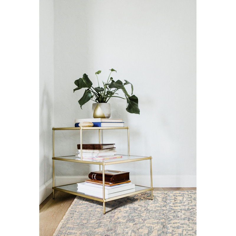 Tapis crème unique de conception unique 3 pi 7 po x 5 pi 6 po Mystique