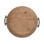 Grand plateau repose-pieds rond