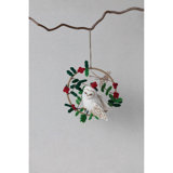 Wool Felt Owl In  Ornament