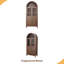 Armoire en dôme, faite de matériaux de haute qualité et de fabrication ancienne, avec un grand espace de rangement
