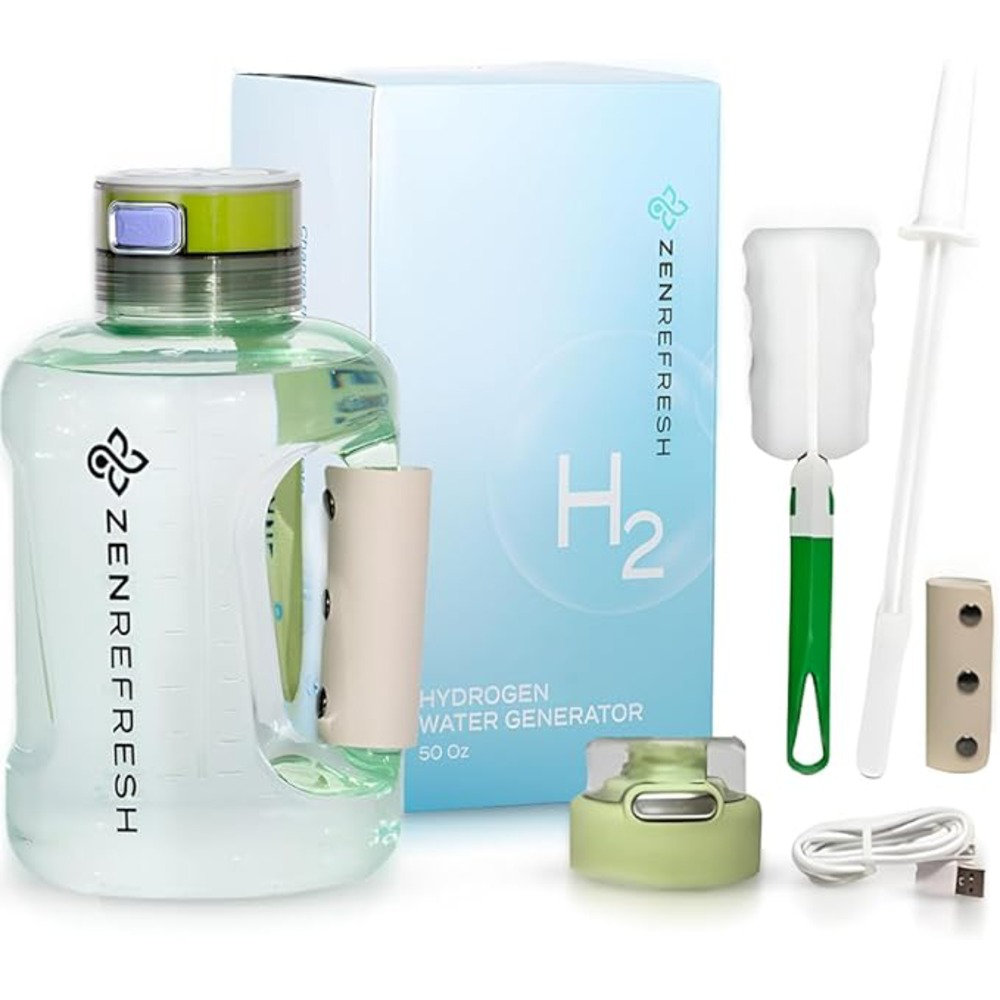 Hydrogen Water Bottle, 3000ppb Portable Hydrogen Water Ionizer, Rechargeable Hydrogen Water Generator With Spe And Pem Technology, Portable Hydrogen Water Machine For Sports And Travel, Ideal Gift | Check Out Today's Deals