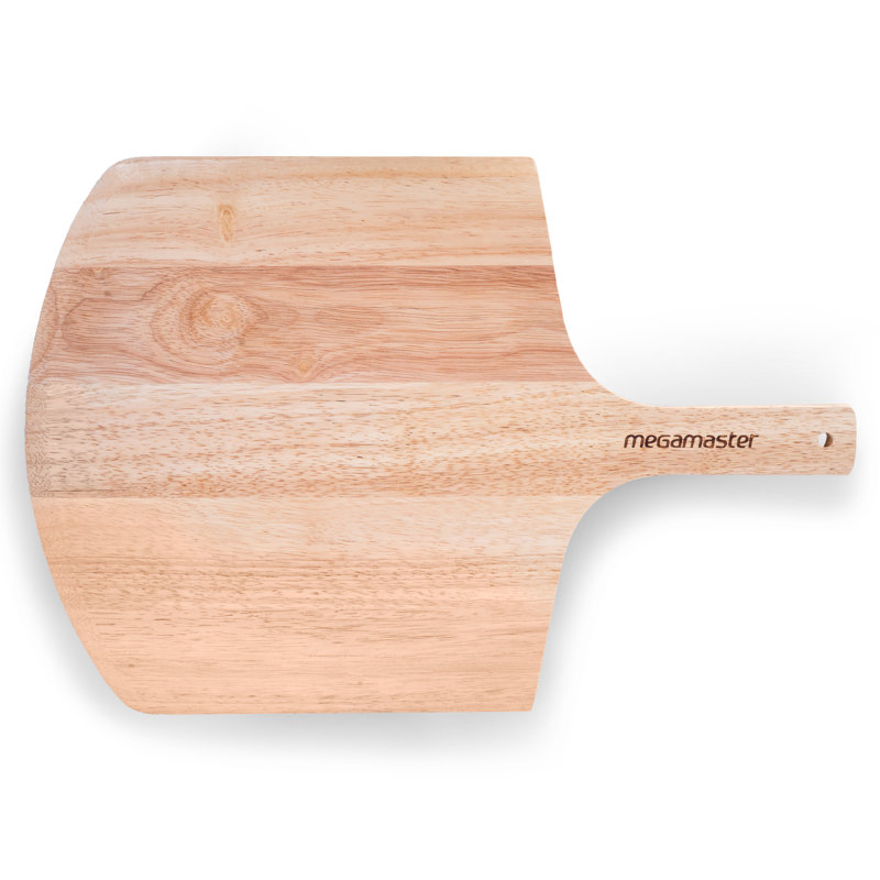 Eco-Friendly Bamboo Wooden Pizza Peel and Serving Board