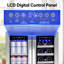 24" 20 Bottles and 60 Cans Dual Zone Beverage and Wine Refrigerator Built-In & Freestanding Drinks Cooler with 10 Removable Shelves and 4 Door Handles-118229004
