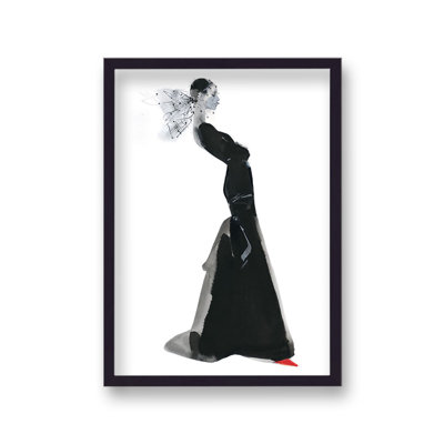 David Downton Ysl Couture - Single Picture Frame Print