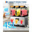 Machine à granité commerciale 45L à triple réservoir - 3 saveurs, refroidissement rapide, nettoyage automatique