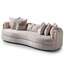 Carmela 102'' Square Arm Curved Sofa