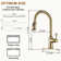 CASAINC 1.8 GPM Single-Handle Pull-Down Kitchen Faucet Single Hole Faucet