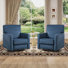 Fauteuil inclinable pivotant standard en tissu doux de 29,9 po de largeur Osmon