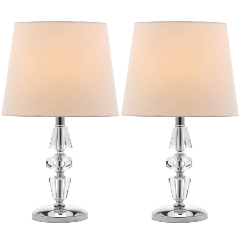 Cesarina Crystal Table Lamp, White