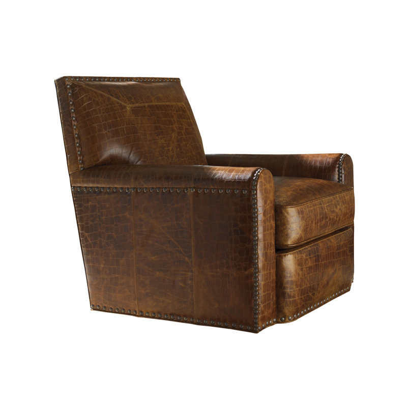 Fauteuil pivotant en cuir Stirling Park