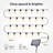 Solar Powered Outdoor 50ft 25 Bulbs Standard String Lights
