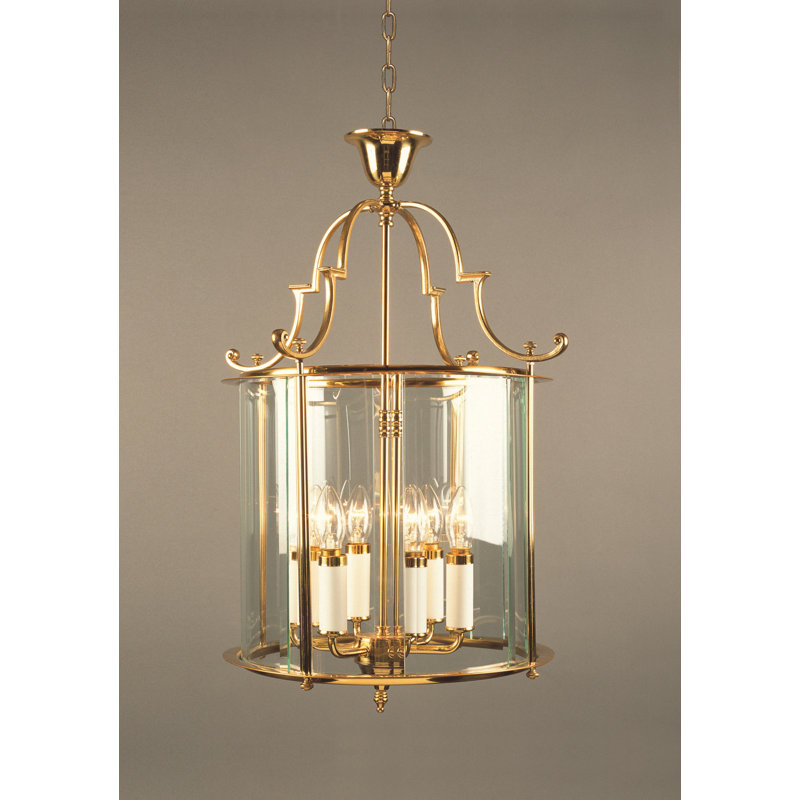 Independence 6 - Light Polished Brass Lantern Pendant