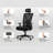 Dowinx Ergonomic Office Chair With Wide Thick Seat Cushion, Adjustable Lumbar Support And Backrest