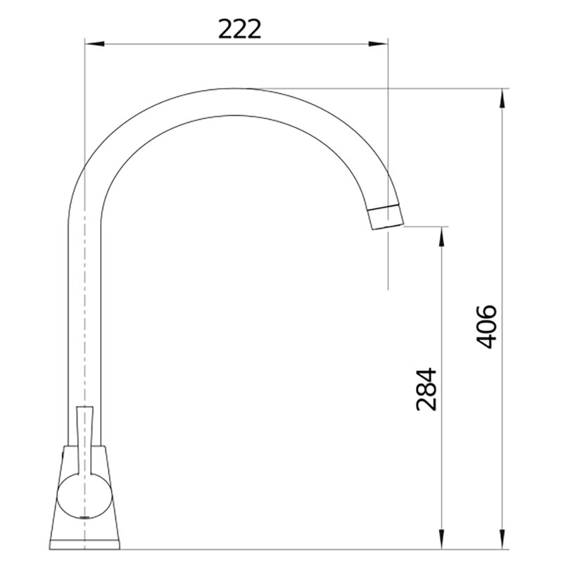 Max Twin Lever Monobloc Tap, Brushed Steel