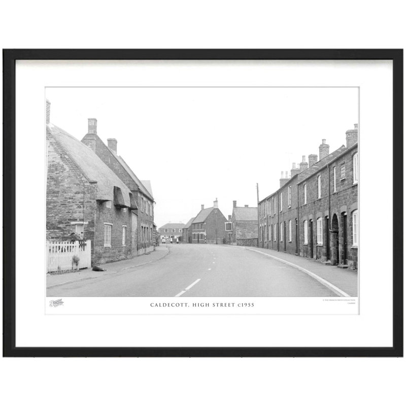 Caldecott, High Street C1955 - Single Picture Frame Print, 43.5cm H x 53.4cm W x 2.3cm D