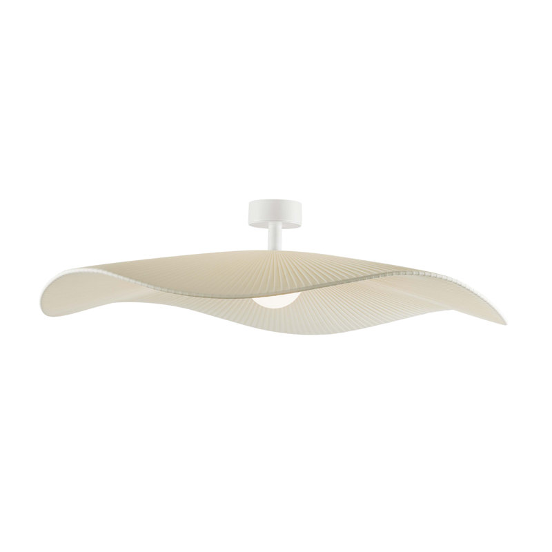 Mediterrània Plastic LED Semi Flush Mount, Cream