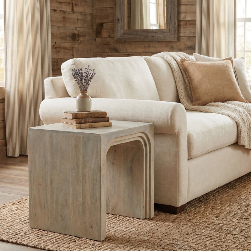 Josiane Solid Wood End Table