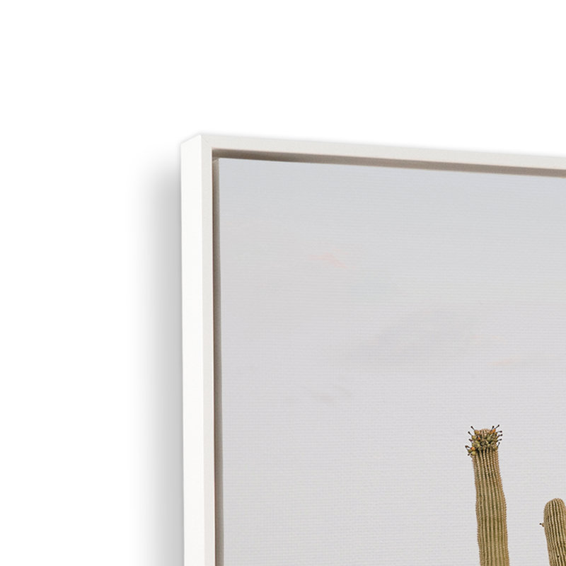 «Desert Majesty» sur toile par Krista Mosakowski, H 20 po x l 14 po, Cadre flottant blanc opaque