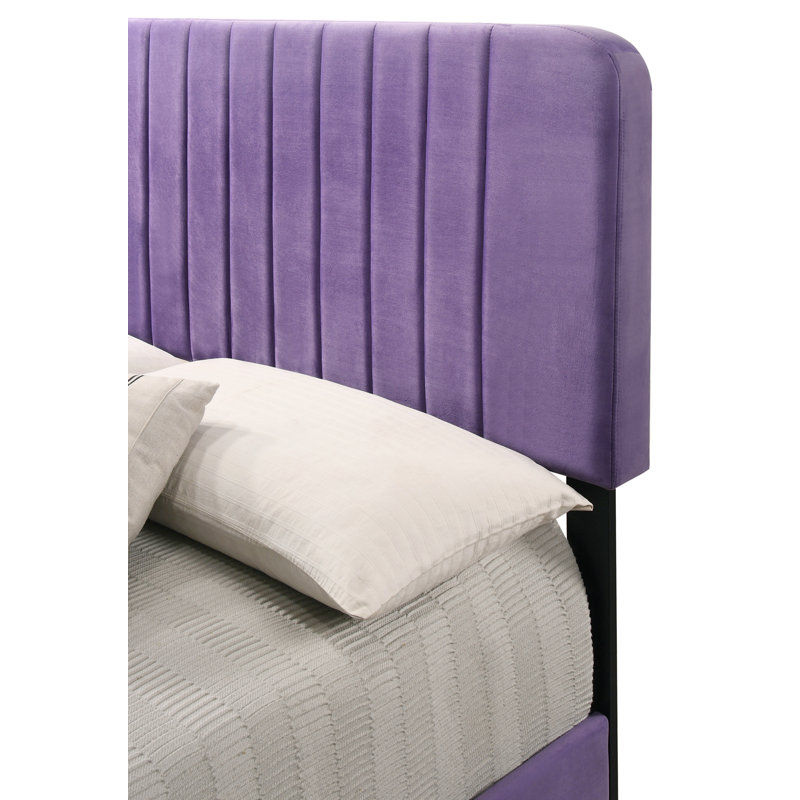 Lit contemporain pour le confort, Mauve, Grand lit