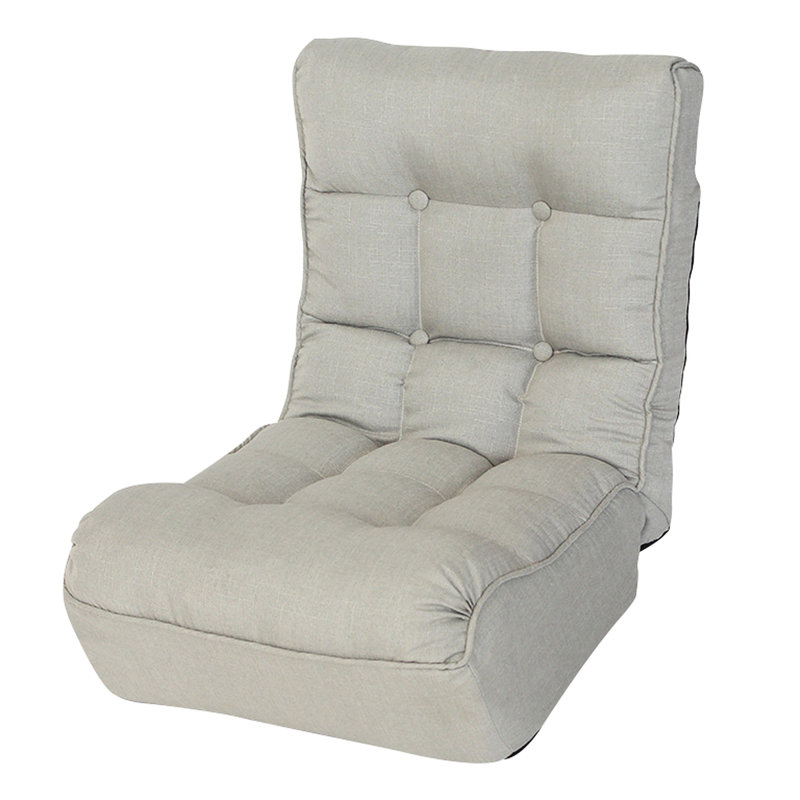 Gray Reclining Chair, Multifunctional For Leisure Time - Metal Frame Ergonomic Seat Provides Support