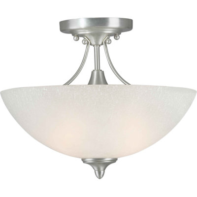 Glass Semi Flush Mount