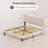 Masad Upholstered Platform Bed with Fabric Wingback Headboard and Wooden Slats-96864902-85699508