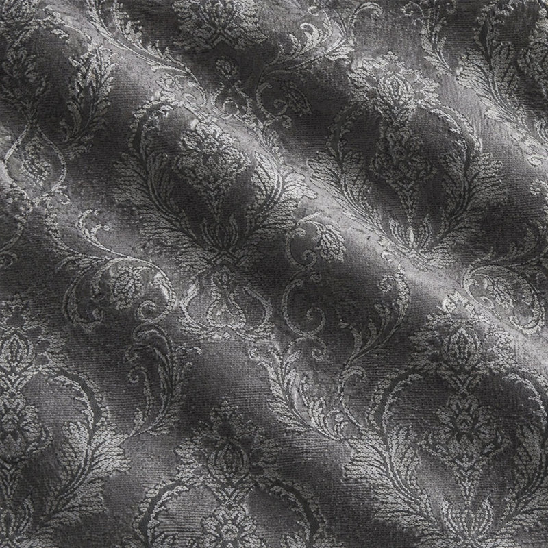 Damask Velvet | Beatrice Fabric, Charcoal