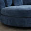 Fauteuil demi-tonneau rembourré avec repose-pieds-100891575