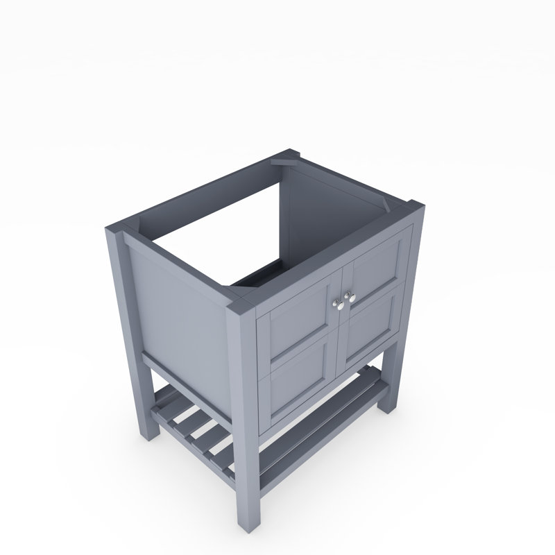 Base de meuble-lavabo 30 po Anneus seulement, Gris / chrome