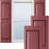 Lifetime Vinyl Standard Two Equal Raised Panel Shutters with Shutter-Locks & Matching Screws