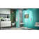 Unidoor Plus 45" W x 34.375" D x 72" H Frameless Pivot Rectangle Shower Enclosure with Fixed Panel