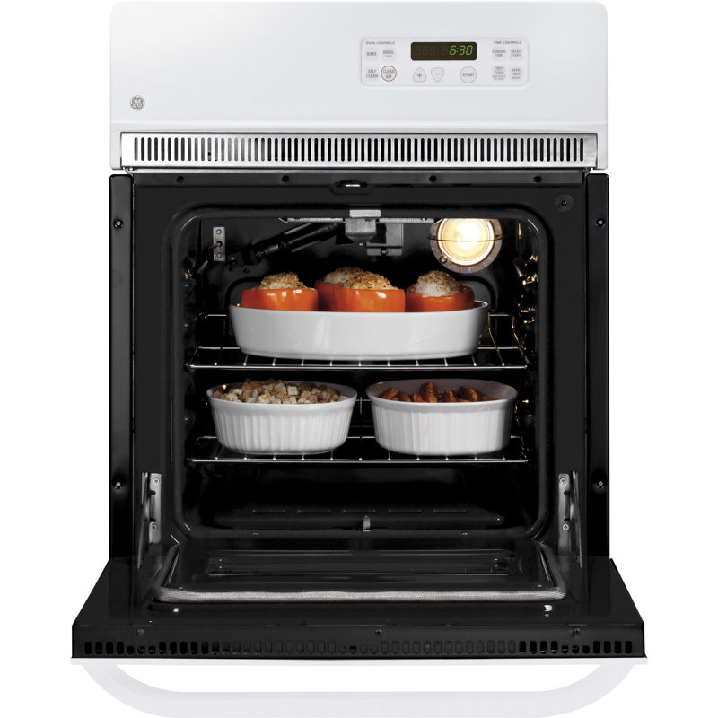 24" Self Cleaning  Electric Single Wall Oven, White