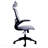 Silver Gray Modern High-Back Mesh Executive Office Chair, With Headrest And Flip-Up Arms-757689379