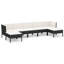 Ensemble modulaire de patio carré avec coussins 23,6 po Trasen-1563267016-1563267017