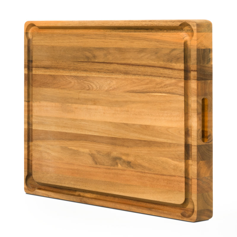 Anders Refined Edge Grain Acacia Cutting Board, 15" L x 20" W 