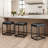 Romigh Modern 24'' Kitchen Upholstered Counter Stool with Faux Leather & Footrest-115337222-74889953