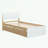 Modern Bed Frame With Twin Trundle For High Gloss Headboard And Footboard-111702677