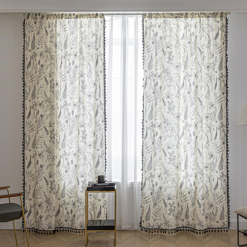 Curtain Panel Pair, 132.08cm  Width x 213.36cm Drop
