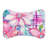Checkered Florals - 1 Piece Bone Shape Feeding Mat-101344213
